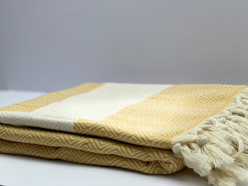 Yellow Diamond - %100 Original Turkish Cotton Towels