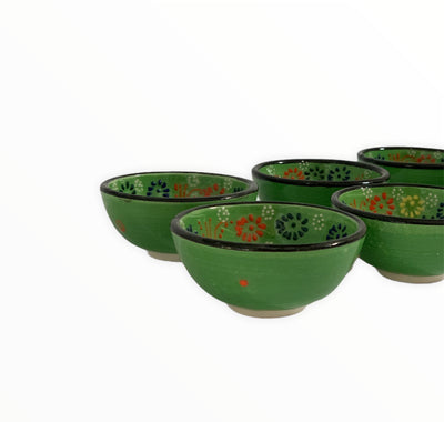 Handmade & Hand-painted Turkish Ceramic Bowls Collection "8CM"