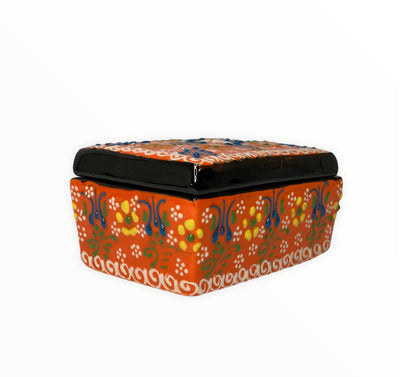 Turkish Ceramic Rectangle Jewellery Box