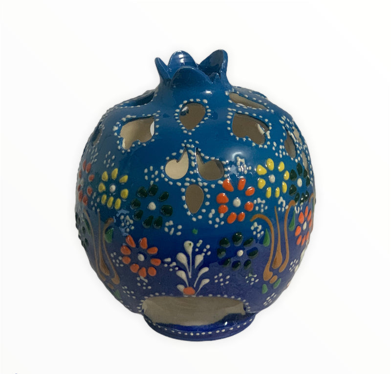 Handmade Ceramic Candle Holder - BlueNavy