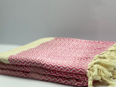 New Pink Fish Eye - %100 Original Turkish Cotton Towels