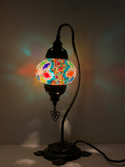 TURKISH MOSAIC SWAN LAMPS