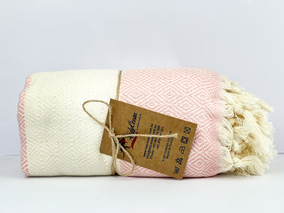 Pink Diamond - %100 Original Turkish Cotton Towels
