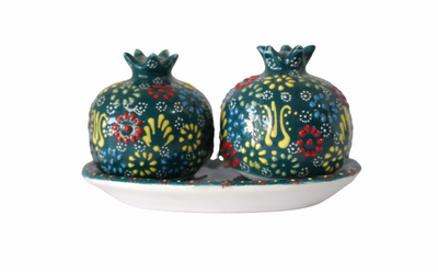 Pomegranate Ceramic Salt & Pepper Shakers -  GreenPom
