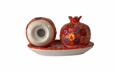 Pomegranate Ceramic Salt & Pepper Shakers -  RedPom