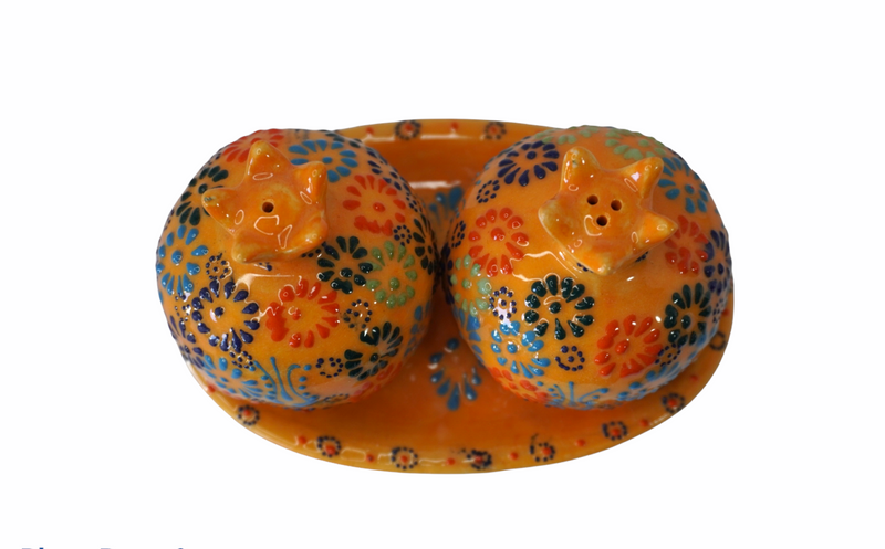 Pomegranate Ceramic Salt & Pepper Shakers -  OrangePom