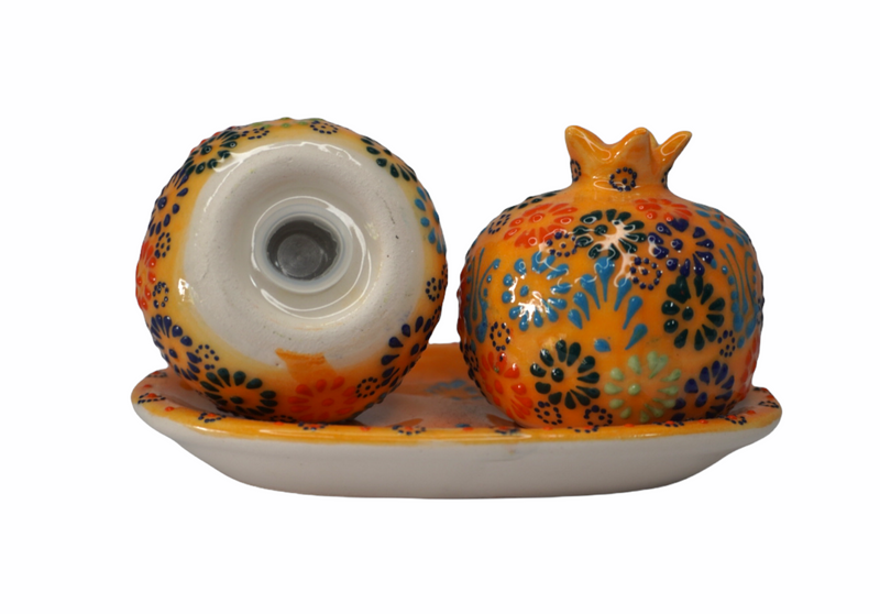 Pomegranate Ceramic Salt & Pepper Shakers -  OrangePom