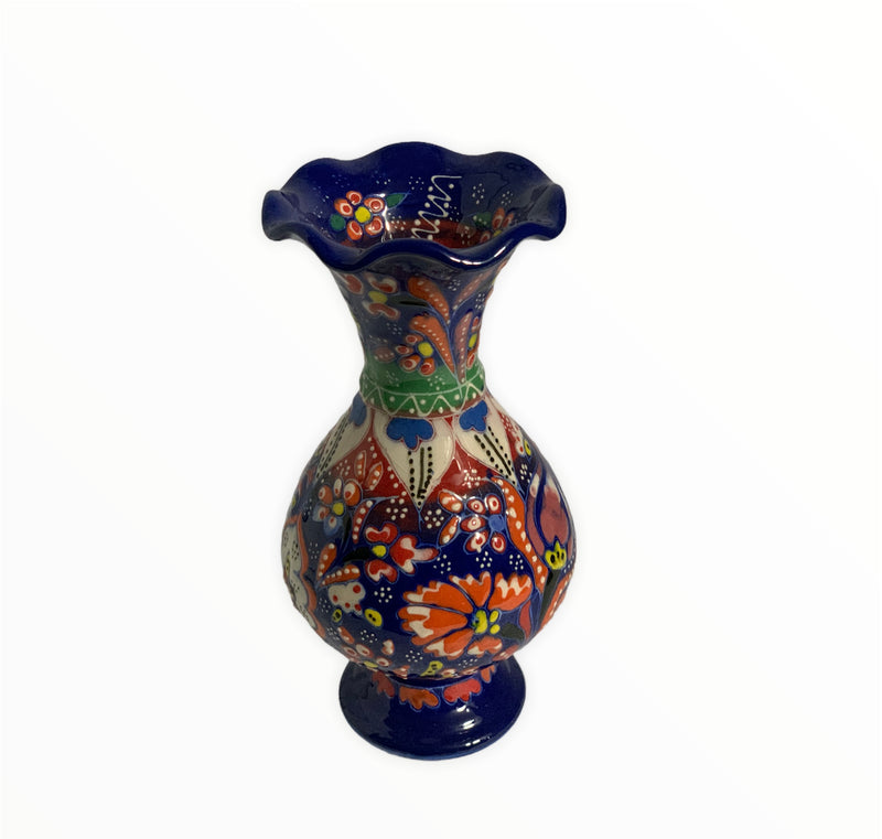 D.Blue-Handmade & Hand Painted Ceramic Vase