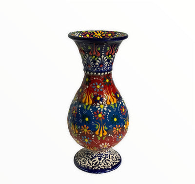 D.Blue-Handmade & Hand Painted Ceramic Vase