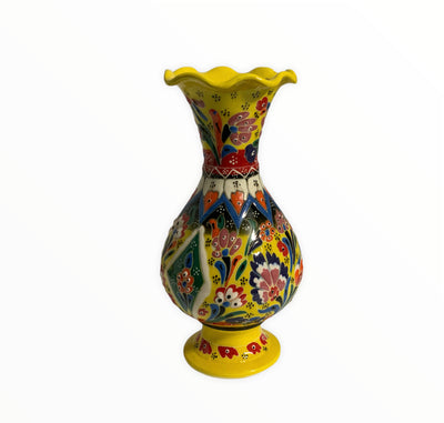Yellow-Handmade & Hand Painted Ceramic Vase