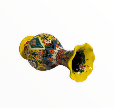 Yellow-Handmade & Hand Painted Ceramic Vase