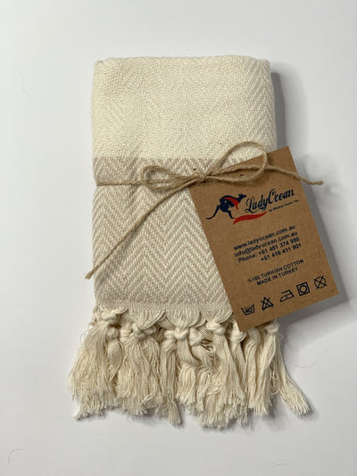 Wheat Fish-Back design Turkish Towel 100% Cotton
